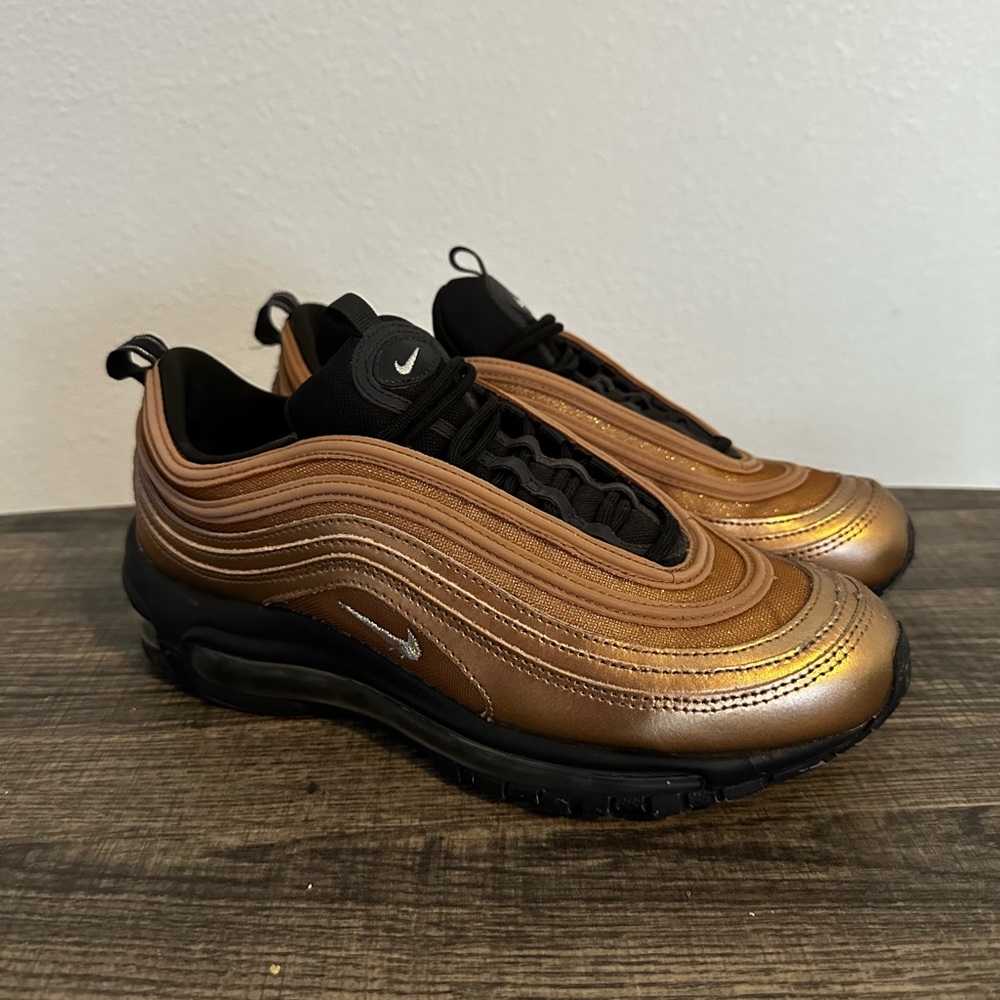 Nike Women’s Air Max 97 Bronze and Black Sneakers
